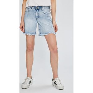 Answear - Szorty. Szare szorty marki ANSWEAR, z bawełny, casualowe. W wyprzedaży za 39,90 zł.