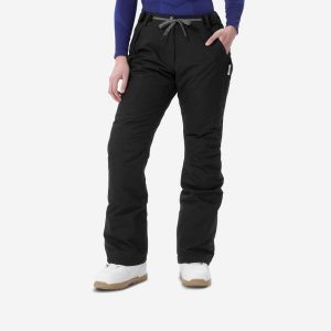 Spodnie snowboardowe damskie Wedze SNB 100. Czarne spodnie sportowe DREAMSCAPE, na zimę, m, bez wzorów, z materiału, narciarskie. Za 299,99 zł.