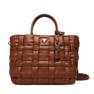 Torebka Guess. Brązowe torebki klasyczne Guess, z aplikacjami, bez dodatków. Za 639,99 zł.