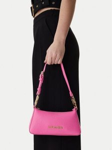 LOVE MOSCHINO Torebka JC4007PP1OLB0604 Różowy. Czerwone torebki klasyczne LOVE MOSCHINO, bez wzorów, ze skóry, bez dodatków. Za 676,99 zł.