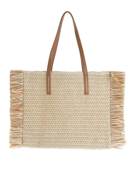 BLE Shopper bag w kolorze jasnobrązowym - 40 x 25 x 10 cm rozmiar: onesize. Brązowe shopper bag BLE, bez wzorów, z materiału, na ramię, bez dodatków. Za 86,99 zł.