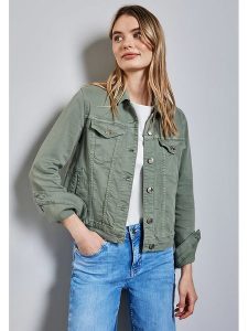 Street One Kurtka dżinsowa w kolorze khaki rozmiar: 34. Brązowe kurtki Street One, bez wzorów, bez kaptura. Za 153,71 zł.