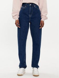 Calvin Klein Jeans Jeansy Authentic J20J222748 Granatowy Slim Fit. Niebieskie jeansy Calvin Klein Jeans, bez wzorów, z bawełny. Za 239,99 zł.