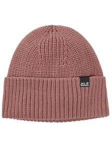 Jack Wolfskin Czapka beanie w kolorze jasnoróżowym rozmiar: onesize. Różowe czapki Jack Wolfskin, bez wzorów, prążkowane. Za 92,42 zł.