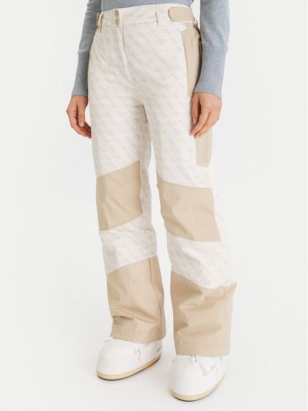 Guess Spodnie narciarskie W5BB70 W3272 Beżowy Regular Fit. Brązowe spodnie sportowe Guess, l, z aplikacjami, z syntetyku, narciarskie. Za 469,99 zł.