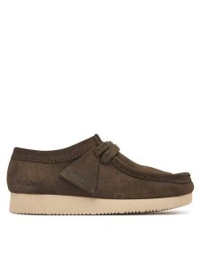 Clarks Półbuty Wallabee Lite. 26329403 Zielony. Zielone półbuty Clarks, bez wzorów, ze skóry, bez obcasa, na płaskiej podeszwie, bez zapięcia. Za 429,99 zł.