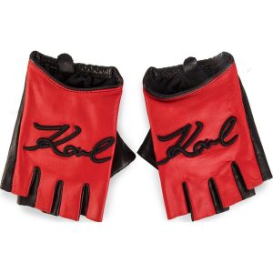 Rękawiczki Damskie KARL LAGERFELD - 91KW3606 Red. Rękawiczki marki KARL LAGERFELD. Za 489,00 zł.