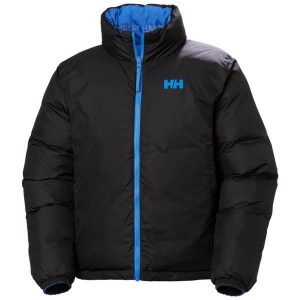 Damska odwracalna kurtka puchowa Helly Hansen Yu 23. Niebieskie kurtki Helly Hansen, bez wzorów, z puchu, bez kaptura. Za 550,70 zł.