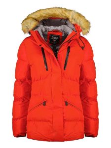 Canadian Peak Parka w kolorze czerwonym rozmiar: XXL. Czerwone płaszcze Canadian Peak, xxl, bez wzorów, bez kaptura. Za 233,33 zł.