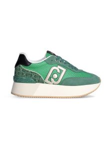 Liu Jo Skórzane sneakersy w kolorze zielonym rozmiar: 38. Zielone trampki Liu Jo, bez wzorów, z materiału, bez zapięcia. Za 390,92 zł.