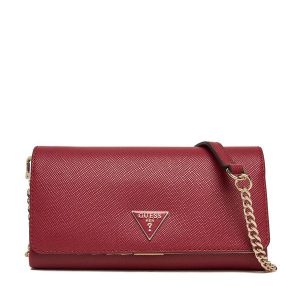 Torebka Guess. Czerwone torebki wieczorowe Guess, z aplikacjami, bez dodatków. Za 339,99 zł.