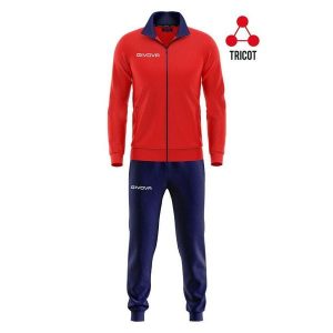 Dres Givova Torino. Niebieskie kombinezony Givova, m, bez wzorów, z dresówki, bez kołnierzyka, bez ramiączek. Za 115,19 zł.