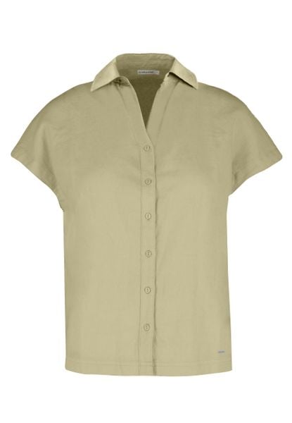 Koszula z lnem C-GUARE. Zielone koszule Volcano, uniwersalny, bez wzorów, ze lnu, bez kołnierzyka, bez ramiączek. Za 119,99 zł.