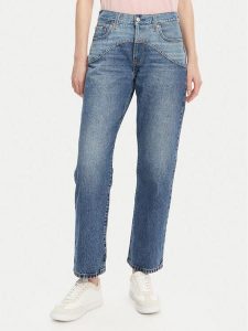 Levi's® Jeansy Western 501® 001V3-0001 Niebieski Regular Fit. Niebieskie jeansy bez wzorów, z bawełny. Za 369,99 zł.