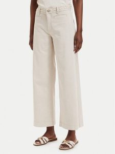 Guess Jeansy W6GB15 W1886 Beżowy Wide Leg. Brązowe jeansy Guess, z aplikacjami, z bawełny. Za 434,99 zł.