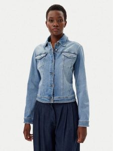 Liu Jo Kurtka jeansowa UA5046 DS615 Niebieski Regular Fit. Niebieskie kurtki Liu Jo, l, bez wzorów, z bawełny, bez kaptura. Za 549,99 zł.