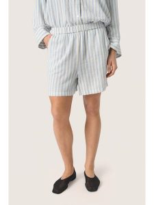 Soaked in Luxury Lniane szorty "Soaked in Luxury" w kolorze białym rozmiar: XXL. Białe szorty Soaked in Luxury, bez wzorów. Za 86,99 zł.