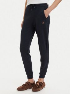 Beverly Hills Polo Club Spodnie dresowe P-SS26W-TF546550 Granatowy Regular Fit. Niebieskie spodnie dresowe Beverly Hills Polo Club, bez wzorów, z bawełny. Za 239,99 zł.