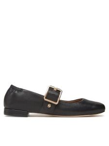 BOSS Półbuty Luara 50548547 10260855 01 Czarny. Czarne półbuty Boss, bez wzorów, ze skóry, bez obcasa, na płaskiej podeszwie, bez zapięcia. Za 499,99 zł.