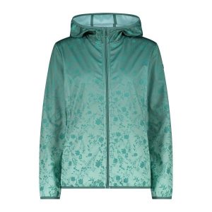 Kurtka przeciwdeszczowa z odpinanym kapturem damska CMP. Zielone kurtki CMP, l, bez wzorów. Za 389,00 zł.