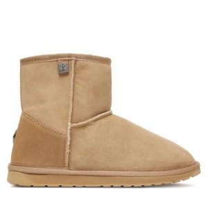 Śniegowce EMU Australia. Brązowe buty zimowe EMU Australia, bez obcasa, bez zapięcia. Za 789,99 zł.