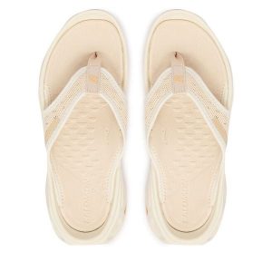 Japonki Salomon. Białe klapki Salomon, bez wzorów, bez obcasa. Za 299,99 zł.