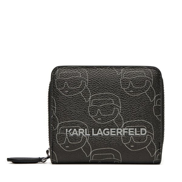 Portfel KARL LAGERFELD. Czarne portfele KARL LAGERFELD, bez wzorów. Za 319,99 zł.