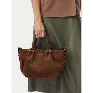 Torebka Weekend Max Mara. Brązowe kuferki Weekend Max Mara, bez wzorów, bez dodatków. Za 2 479,00 zł.