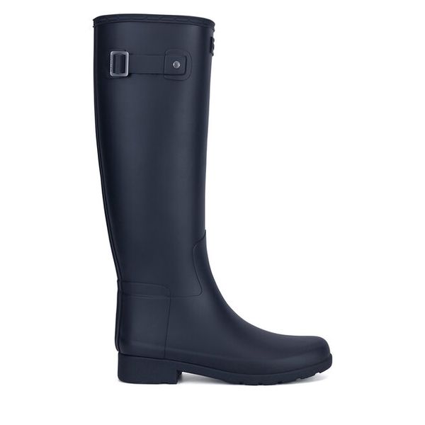 Kalosze Hunter. Niebieskie kalosze Hunter, bez wzorów. Za 419,99 zł.