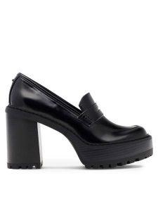 Nine West Półbuty NAHIDA 13151T Czarny. Czarne czółenka Nine West, bez wzorów, z syntetyku, bez obcasa, na obcasie, bez zapięcia. Za 229,99 zł.