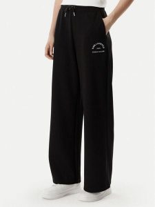 KARL LAGERFELD Spodnie dresowe B2W10145 Czarny Regular Fit. Czarne spodnie dresowe KARL LAGERFELD, l, bez wzorów, z dresówki. Za 397,99 zł.
