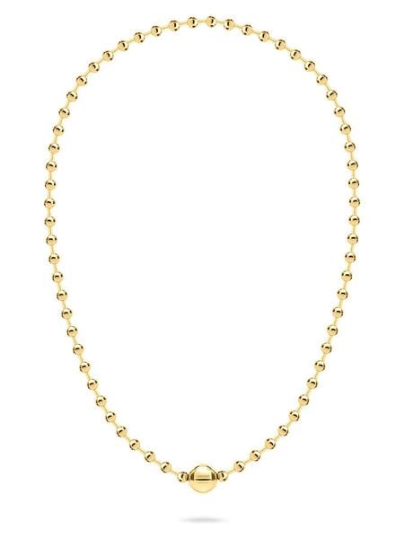 Liebeskind Pozłacany naszyjnik - dł. 42 cm rozmiar: onesize. Żółte naszyjniki Liebeskind, pozłacane. Za 235,50 zł.