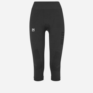 Legginsy termoaktywne damska MILLET Drynamic Soft 3/4 Tight W. Czarne legginsy Millet, bez wzorów, z dzianiny, długie. Za 199,00 zł.