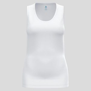 Koszulka techniczna damska Odlo ACTIVE F-DRY Light. Białe koszule nocne ODLO, bez wzorów, bez ramiączek. Za 138,79 zł.