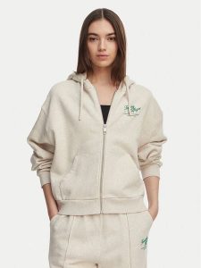 Tommy Hilfiger Bluza Terry WW0WW47845 Kremowy Relaxed Fit. Białe bluzy TOMMY HILFIGER, xl, bez wzorów, z bawełny, bez kaptura. Za 394,99 zł.