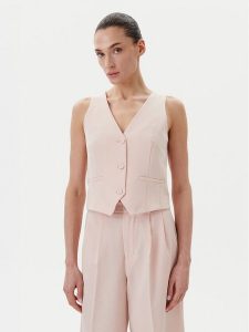 Rinascimento Kamizelka CFC0123672003 Różowy Regular Fit. Czerwone kamizelki Rinascimento, xs, bez wzorów, z syntetyku, bez kołnierzyka, bez ramiączek, bez kaptura. Za 219,99 zł.