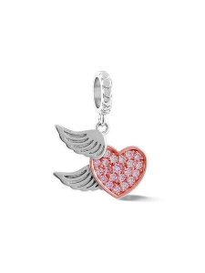 CHARM'S Pozłacana zawieszka z cyrkoniami rozmiar: onesize. Różowe zawieszki CHARM'S, z cyrkonią, pozłacane. Za 134,85 zł.