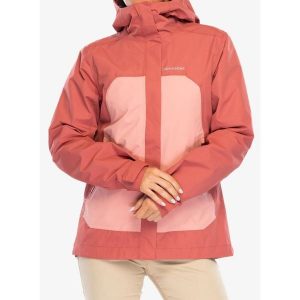 Kurtka przeciwdeszczowa damska Didriksons Grit Jacket 3. Czerwone kurtki Didriksons, bez wzorów, bez kaptura. Za 439,99 zł.