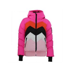 Damska odpinana kurtka puchowa Peak Mountain. Czerwone kurtki Peak Mountain, na zimę, bez wzorów, z puchu, narciarskie. Za 562,40 zł.