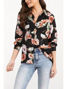 LA Angels Koszula w kolorze czarnym rozmiar: M. Czarne koszule LA Angels, m, bez wzorów, z wiskozy, bez kołnierzyka, bez ramiączek. Za 86,99 zł.