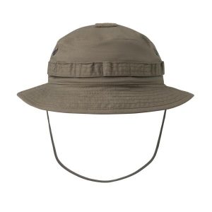 Kapelusz turystyczny Boonie Mk2 RAL7013. Zielone kapelusze HELIKON-TEX, bez wzorów, z bawełny. Za 79,99 zł.