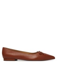 LAUREN RALPH LAUREN Baleriny 802P06376001 Brązowy. Brązowe balerinki Lauren Ralph Lauren, bez wzorów, ze skóry, bez obcasa, bez zapięcia. Za 474,99 zł.