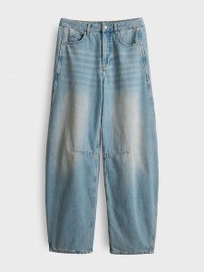 OPUS Dżinsy "Melly" - Barrel fit - w kolorze błękitnym rozmiar: 44/L30. Niebieskie jeansy Opus, bez wzorów, z podwyższonym stanem. Za 294,95 zł.