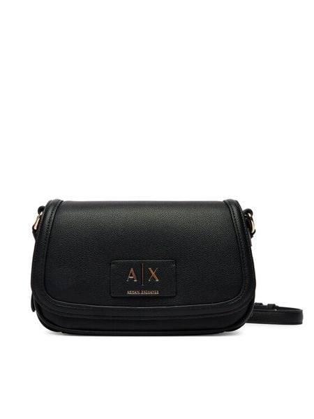 Armani Exchange Torebka XW002596 AF22649 UC001 Czarny. Czarne listonoszki Armani Exchange, bez wzorów, ze skóry, bez dodatków. Za 599,99 zł.