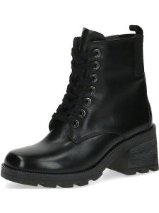 Caprice Skórzane botki w kolorze czarnym rozmiar: 38. Czarne botki Caprice, bez wzorów, bez obcasa, bez zapięcia. Za 340,18 zł.