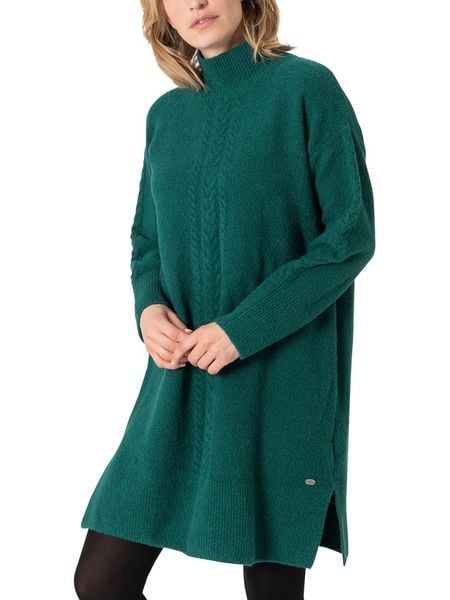 Timezone Sukienka dzianinowa w kolorze zielonym rozmiar: XXL. Zielone sukienki Timezone, na co dzień, xxl, bez wzorów, z dzianiny, bez kołnierzyka, bez ramiączek, mini, proste. Za 117,73 zł.