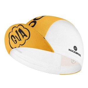 Lekka, oddychająca czapka rowerowa ROCKBROS. Brązowe czapki ROCKBROS, bez wzorów, z poliesteru. Za 54,00 zł.