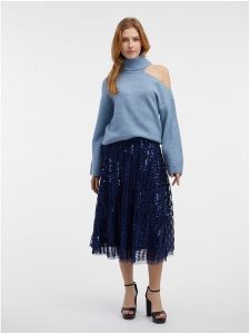 Orsay Spódnica w kolorze granatowym rozmiar: 34. Niebieskie spódnice Orsay, bez wzorów, midi. Za 69,91 zł.