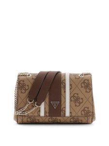 Guess Torebka 180976 Brązowy. Brązowe listonoszki Guess, z aplikacjami, bez dodatków. Za 569,99 zł.