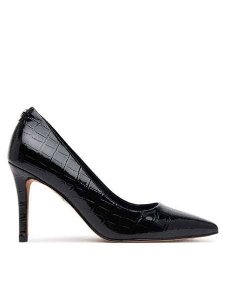 Nine West Szpilki CEO-DINA-01 Czarny. Czarne szpilki Nine West, bez wzorów, z materiału, bez obcasa. Za 229,99 zł.